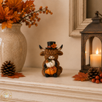Autumn Highland Cow Ornaments - 4 Designs