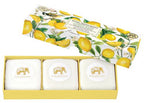 Lemon & Basil Set of 3 Soaps Gift Box Set by Michel Design Works