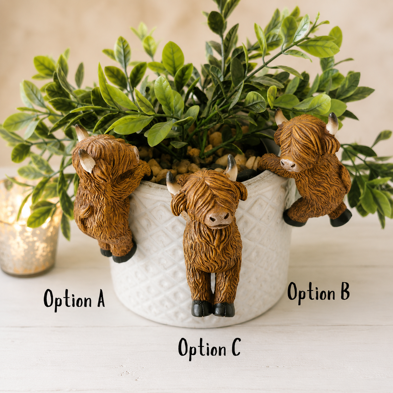 Highland Cow Plant Pot Hanger