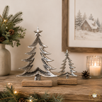 Silver Christmas Tree Ornament Set