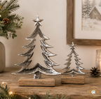 Silver Christmas Tree Ornament Set