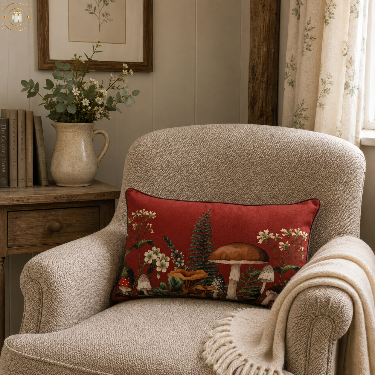 Woodland Toadstool Cushion