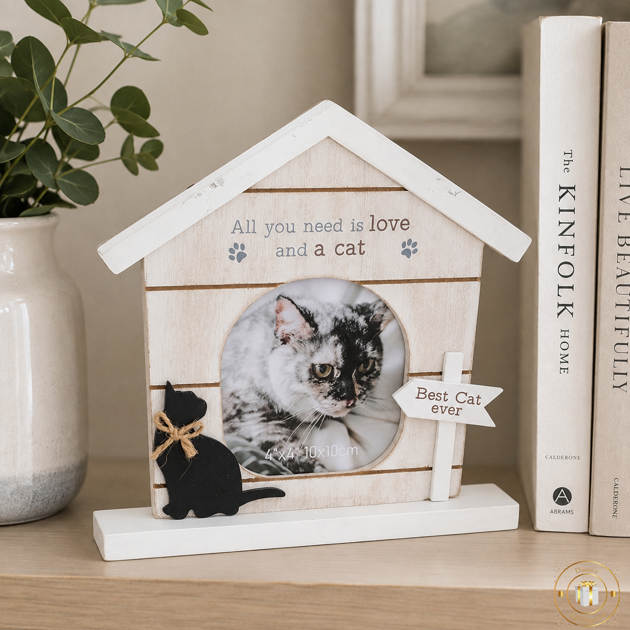 All You Need Is Love and a Cat Photo Frame