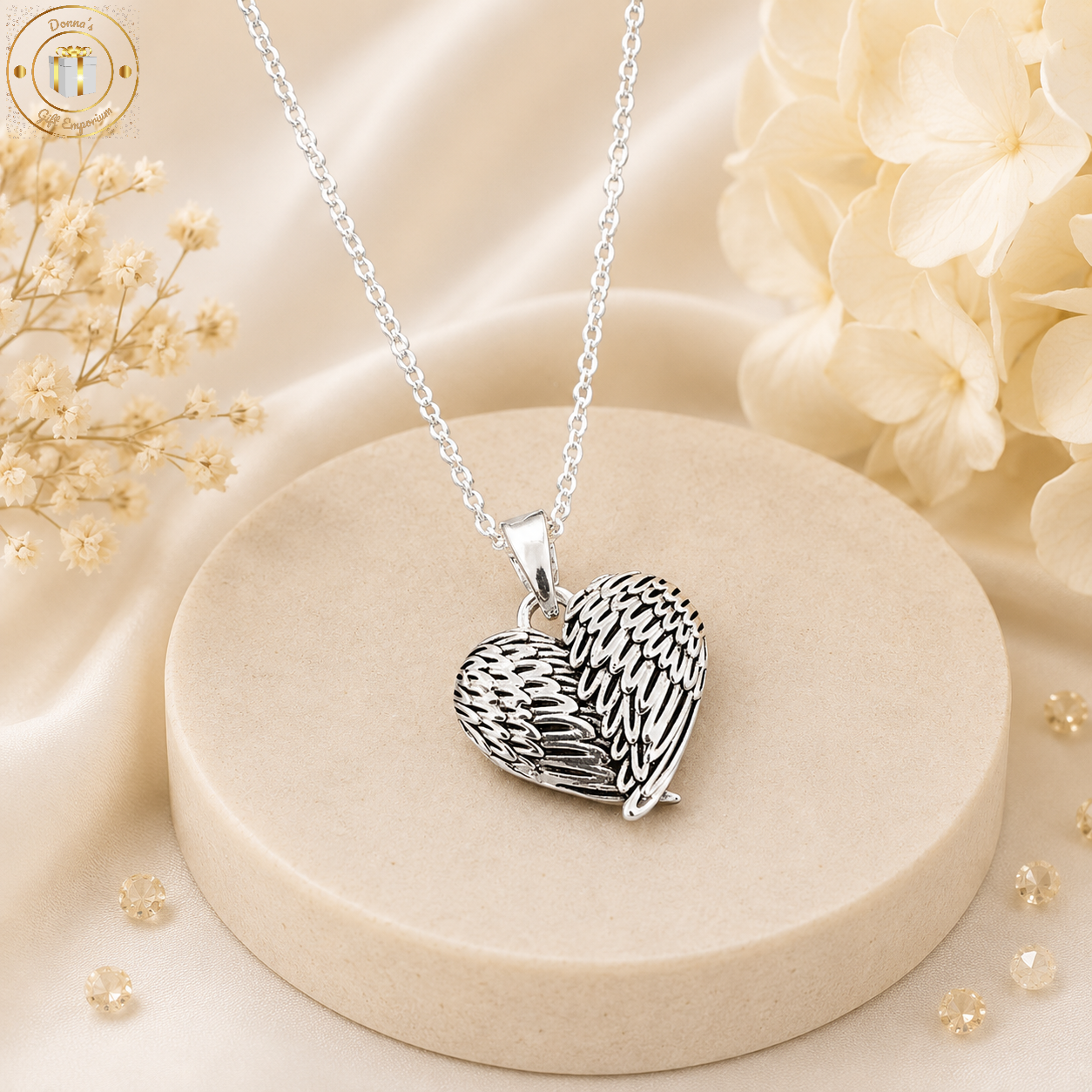 Angel Wings Silver Plated Necklace