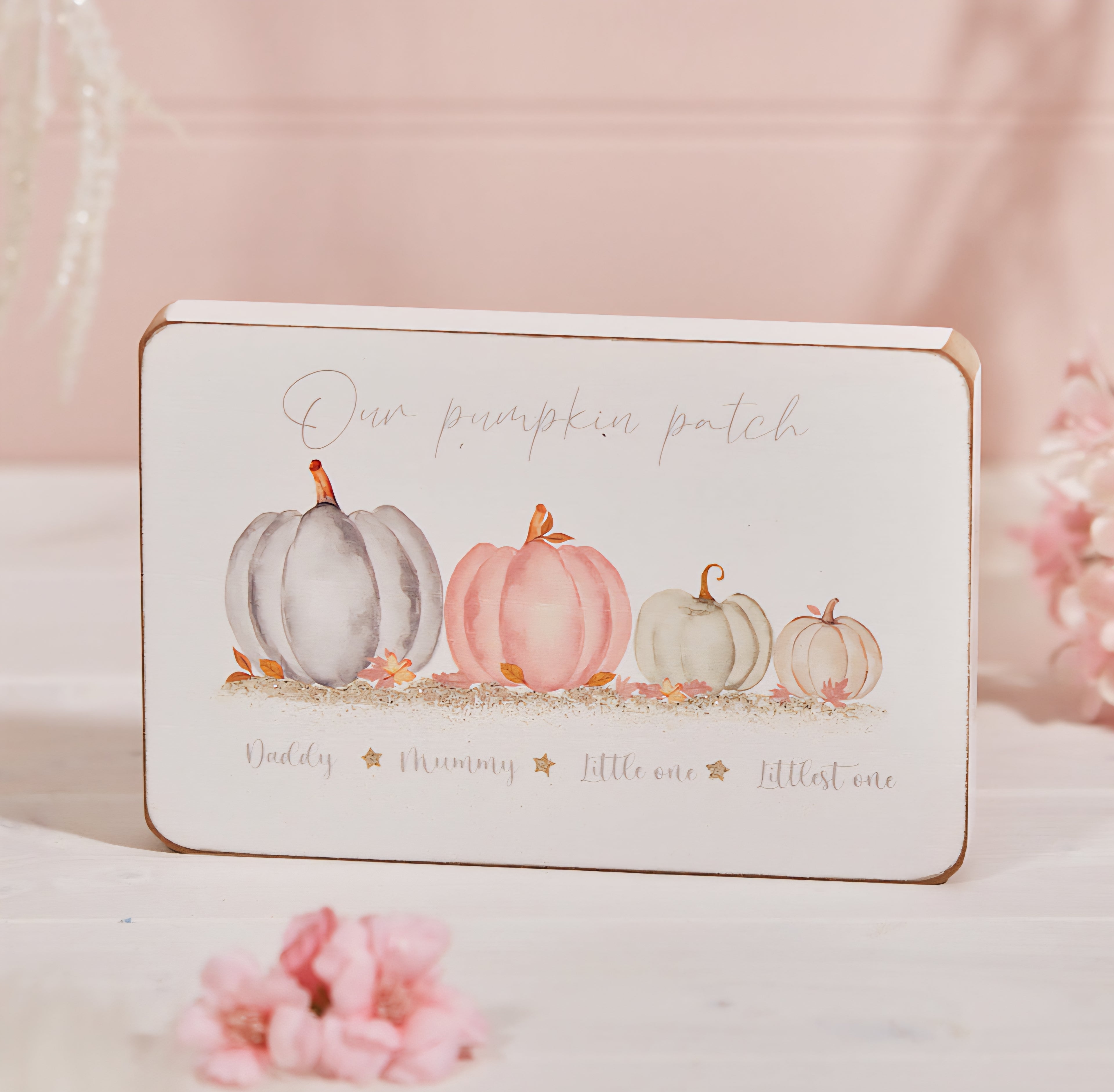 Pink Pumkins Family Block 4 - Our Pumpkin Patch