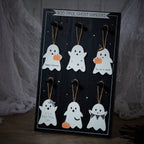 Wooden Halloween Ghost Hangers