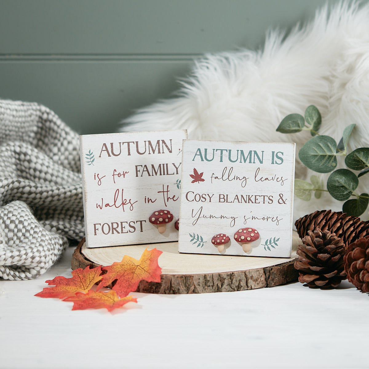 Autumn Easels Signs - Family Walks / Falling Leaves