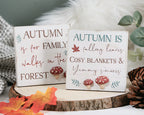 Autumn Easels Signs - Family Walks / Falling Leaves