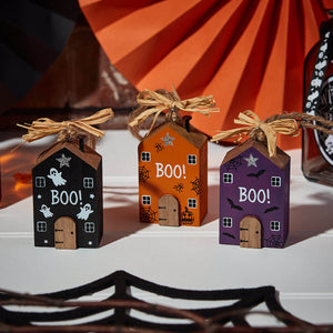 Halloween Boo House Hangers - Set of 3 PRE-ORDER