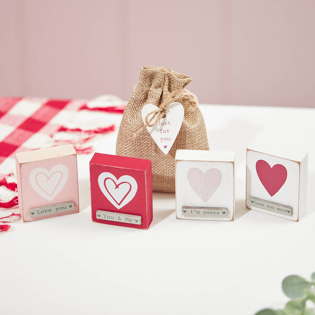 Love Heart Mini Block - Valentine’s / Wedding/ Anniversary