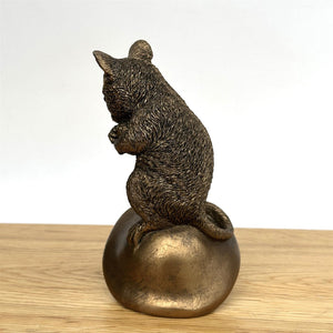 Bronze Mouse On Mushroom