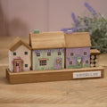 Wisteria Lane Wooden Triple House Block
