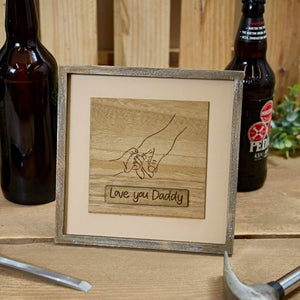 Love You Daddy Frame Plaque