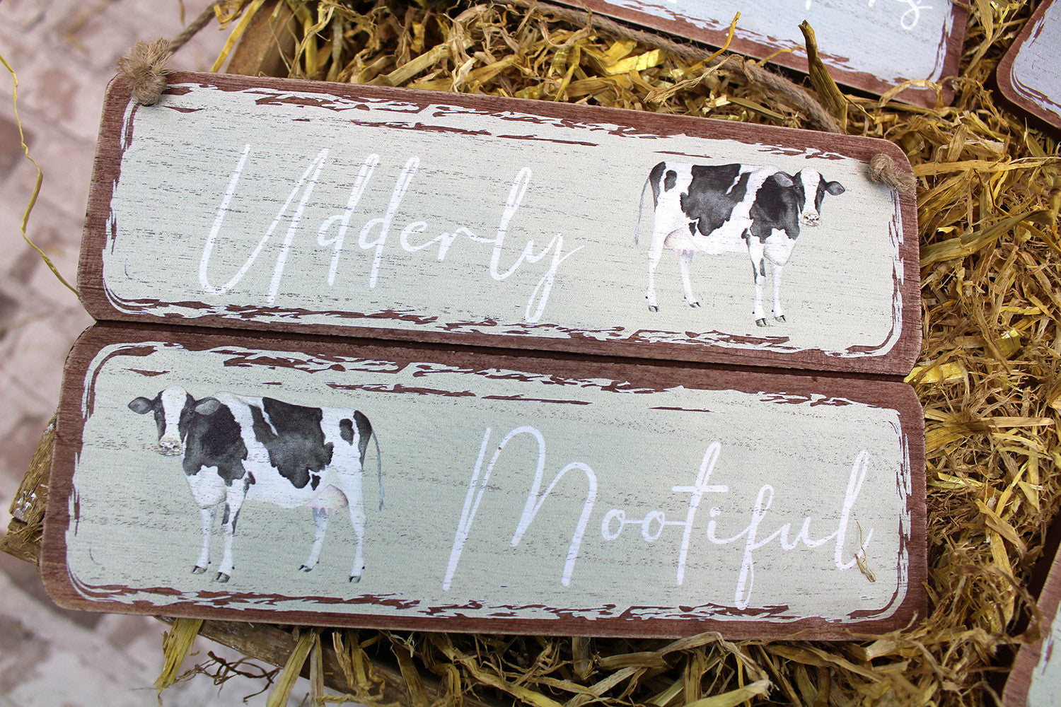 Farm Animal Signs - Cow, Pig, Chicken & Duck