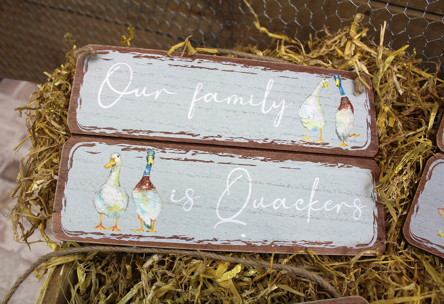 Farm Animal Signs - Cow, Pig, Chicken & Duck