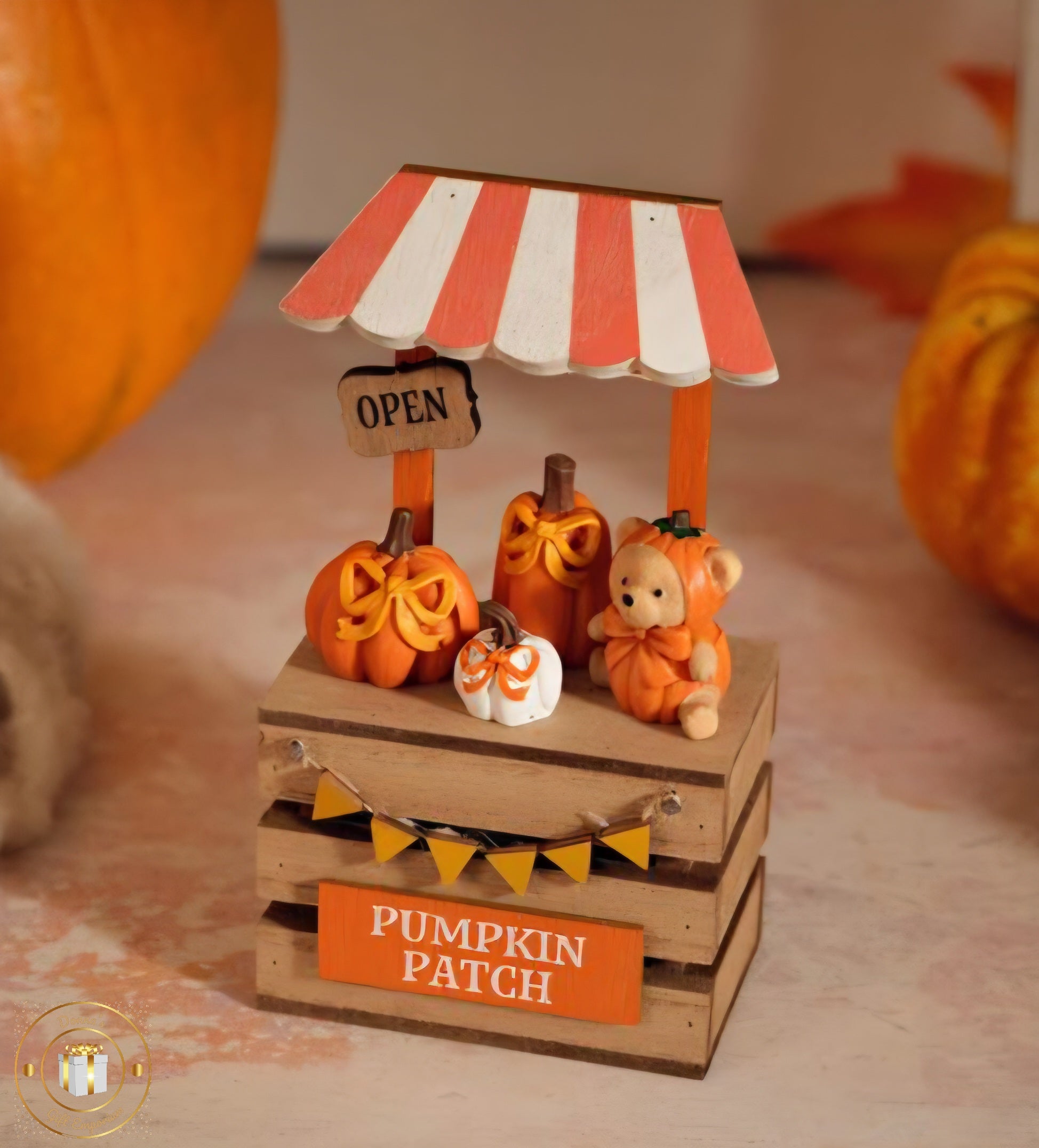 Teddy Bear & Bows Pumpkin Patch *** PRE-ORDER ***