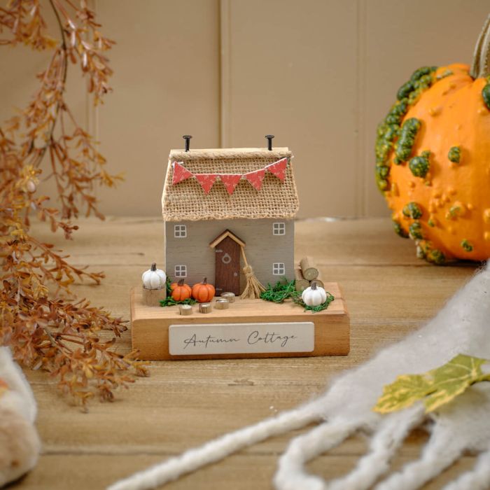 Autumn Cottage Wooden House Block
