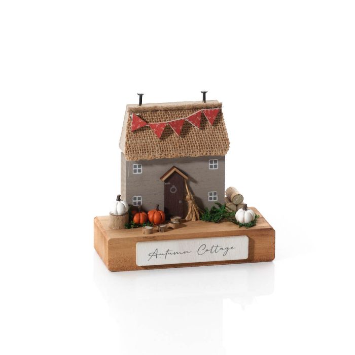 Autumn Cottage Wooden House Block