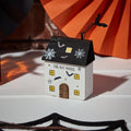The Bat House Wooden Block With Flying Bat