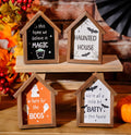 Halloween Framed House Plaques