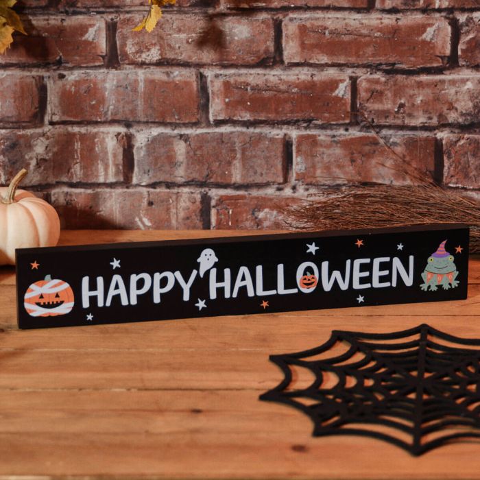 Happy Halloween Wooden Block Sign PRE-ORDER