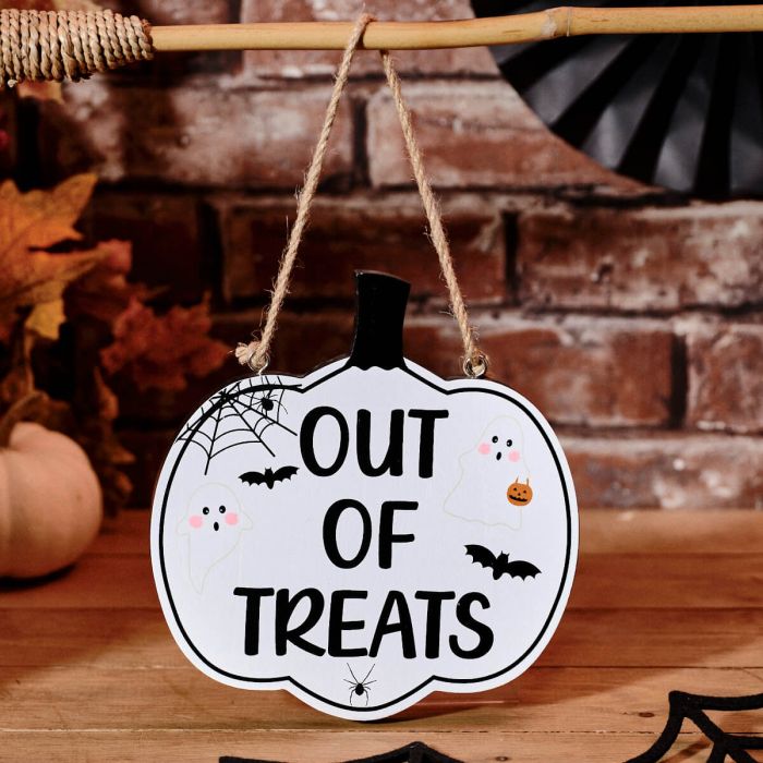 Reversible Trick or Treat Sign