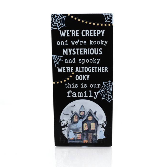 Spooky & Mysterious Tall Wood Family Sign *** PRE-ORDER ***