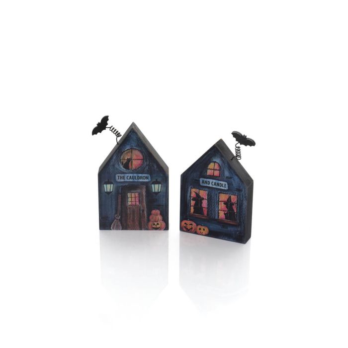 Spooky Halloween Wooden House Block *** PRE-ORDER ***