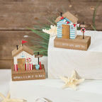 Beach Hut Wooden Decorative Block
