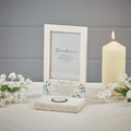 Forget-me-not & Robin Photo Frame With T-Light Holder
