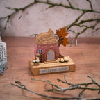 Toadstool Tales Welcome Home Acorn Wooden House Block  *** PRE-ORDER ***