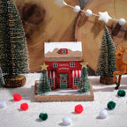 Santas Workshop Wooden House Block
