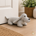 Sparkly Silver Diamante Collared Dachshund Doorstop