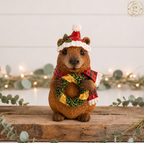 Christmas Capybara Ornament – Festive Woodland Decoration