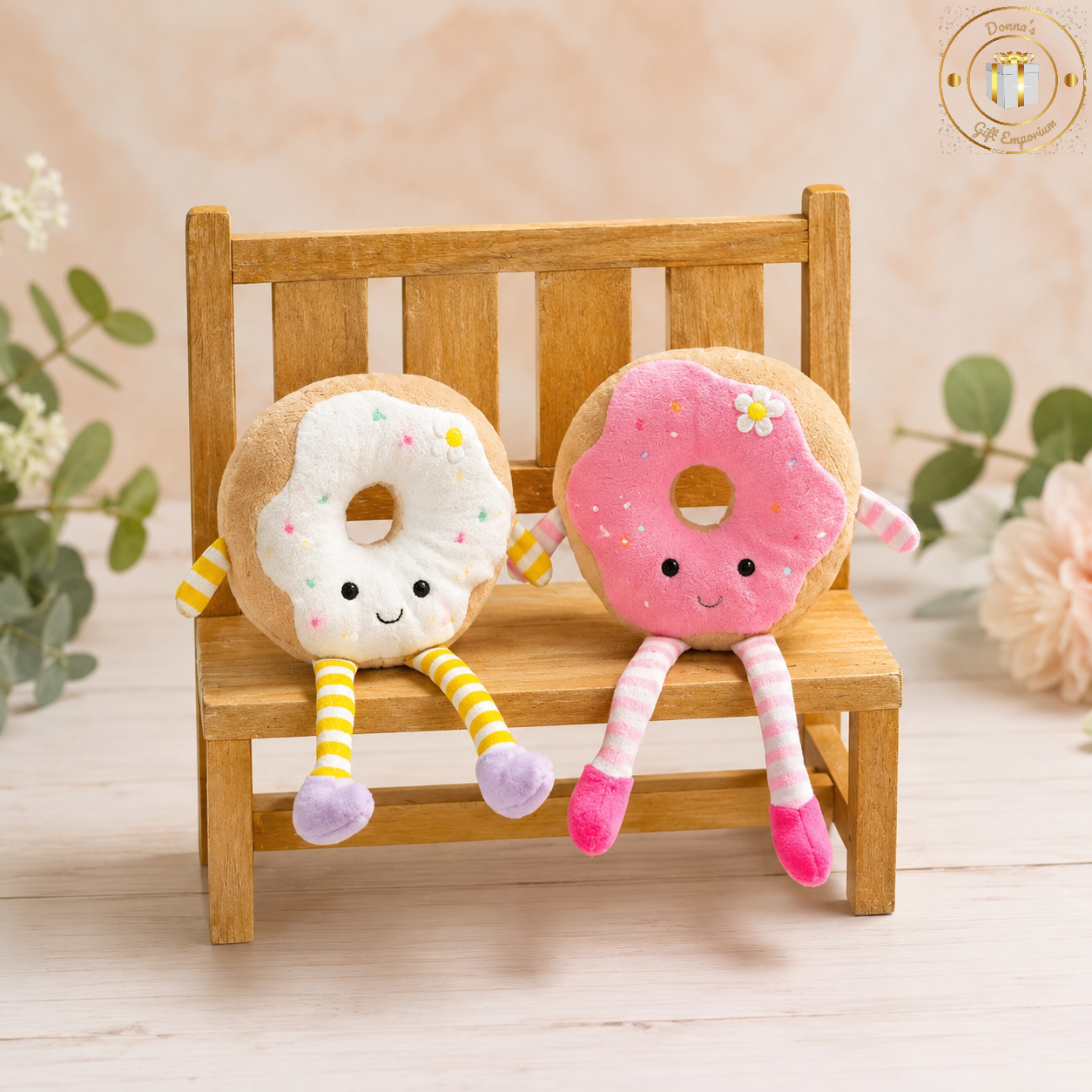 Ring Donut Shelf Sitters - Soft Velour