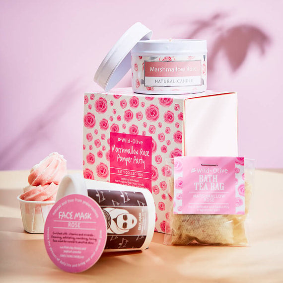 Gift Set - Marshmallow Rose Pamper Party