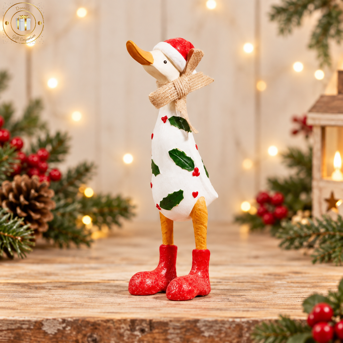 Santa Holly Duck