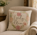 Lovely Mum Floral Cushion
