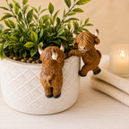 Highland Cow Plant Pot Hanger