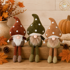 Autumn Woodland Mushroom Gonk - Shelf Sitter - Large