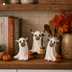 Highland Cow Ghost Halloween Ornaments