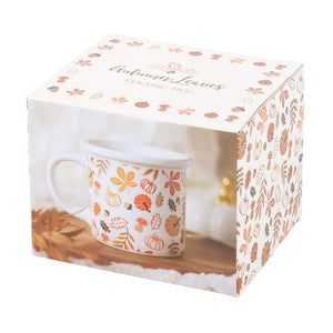 Autumn Leaves & Pumpkins Mug