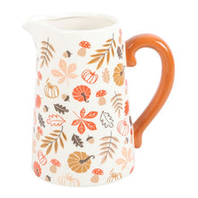 Load image into Gallery viewer, Autumn Leaves &amp; Pumpkins Flower Jug
