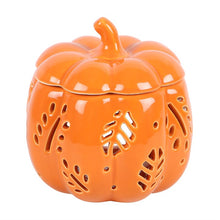 Load image into Gallery viewer, Orange Autumn Leaves Pumpkin Oil/Wax Burner
