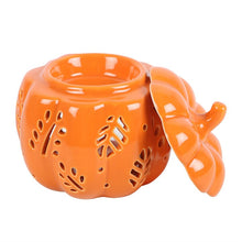 Load image into Gallery viewer, Orange Autumn Leaves Pumpkin Oil/Wax Burner
