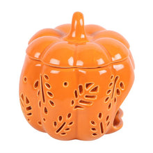 Load image into Gallery viewer, Orange Autumn Leaves Pumpkin Oil/Wax Burner
