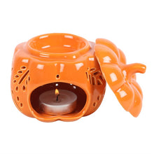 Load image into Gallery viewer, Orange Autumn Leaves Pumpkin Oil/Wax Burner
