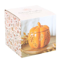 Load image into Gallery viewer, Orange Autumn Leaves Pumpkin Oil/Wax Burner
