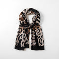 Eco Style - Animal Print Scarf - Camel