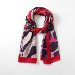 Eco Style - Animal Print Scarf - Frushsia